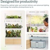 image:imageRise Garden 3 Indoor Garden Hydroponic Growing System 130W LED 12Gal Water Capacity for 72 Plants Two Levels