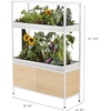 image:imageRise Garden 3 Indoor Garden Hydroponic Growing System 130W LED 12Gal Water Capacity for 72 Plants Two Levels
