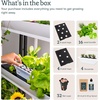 image:imageRise Garden 3 Indoor Garden Hydroponic Growing System 130W LED 12Gal Water Capacity for 72 Plants Two Levels