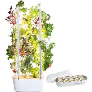 image:imageGardyn Hydroponics Growing System Vertical Indoor Garden Planter  Smart Herb Garden Includes 30 NonGMO Indoor Plants Herbs amp Vegetables amp LED Grow Lights for Your Home Indoor Gardening System